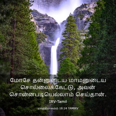 Picture 03 - யாத்திராகமம் 18:24 TAMIRV - மோசே தன்னுடைய - Bible Verse Picture