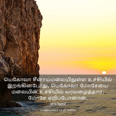 Picture 03 - யாத்திராகமம் 19:20 TAMIRV - யெகோவா - Bible Verse Picture