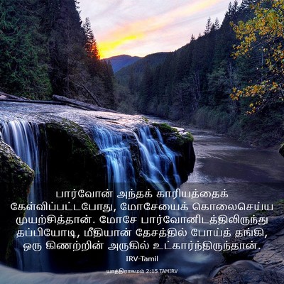 Picture 03 - யாத்திராகமம் 2:15 TAMIRV - பார்வோன் அந்தக் - Bible Verse Picture