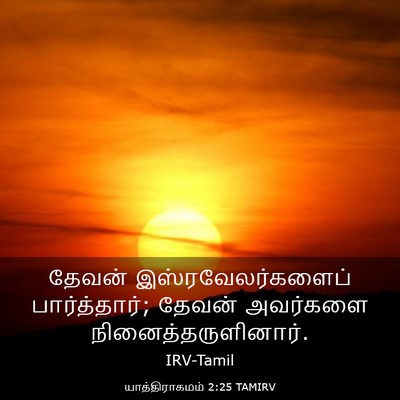 Picture 03 - யாத்திராகமம் 2:25 TAMIRV - தேவன் - Bible Verse Picture