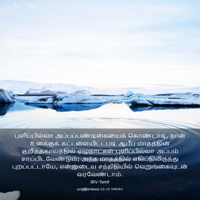 Picture 03 - யாத்திராகமம் 23:15 TAMIRV - புளிப்பில்லா - Bible Verse Picture