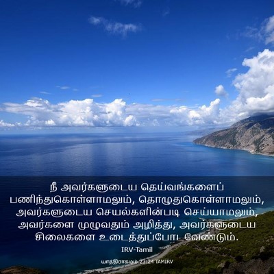 Picture 03 - யாத்திராகமம் 23:24 TAMIRV - நீ அவர்களுடைய - Bible Verse Picture