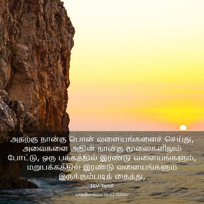 Picture 03 - யாத்திராகமம் 25:12 TAMIRV - அதற்கு நான்கு - Bible Verse Picture