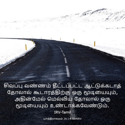 Picture 03 - யாத்திராகமம் 26:14 TAMIRV - சிவப்பு வண்ணம் - Bible Verse Picture