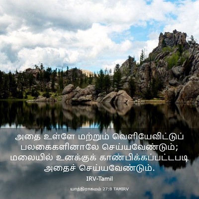 Picture 03 - யாத்திராகமம் 27:8 TAMIRV - அதை உள்ளே மற்றும் - Bible Verse Picture
