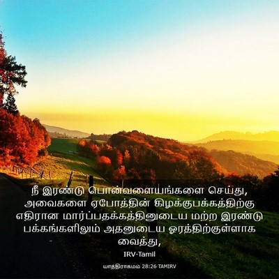 Picture 03 - யாத்திராகமம் 28:26 TAMIRV - நீ இரண்டு - Bible Verse Picture