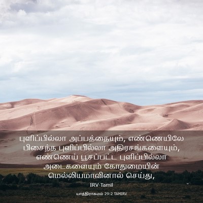 Picture 03 - யாத்திராகமம் 29:2 TAMIRV - புளிப்பில்லா - Bible Verse Picture