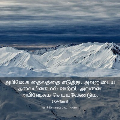 Picture 03 - யாத்திராகமம் 29:7 TAMIRV - அபிஷேக தைலத்தை - Bible Verse Picture