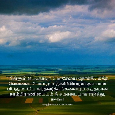 Picture 03 - யாத்திராகமம் 30:34 TAMIRV - “பின்னும் யெகோவா - Bible Verse Picture