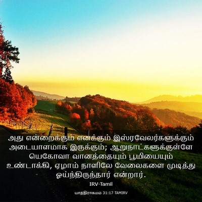 Picture 03 - யாத்திராகமம் 31:17 TAMIRV - அது என்றைக்கும் - Bible Verse Picture