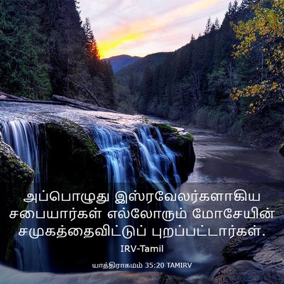 Picture 03 - யாத்திராகமம் 35:20 TAMIRV - அப்பொழுது - Bible Verse Picture