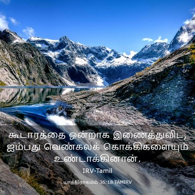 Picture 03 - யாத்திராகமம் 36:18 TAMIRV - கூடாரத்தை ஒன்றாக - Bible Verse Picture