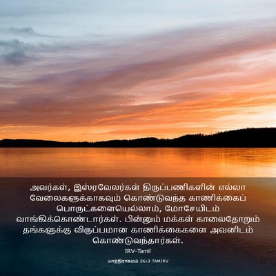 Picture 03 - யாத்திராகமம் 36:3 TAMIRV - அவர்கள், - Bible Verse Picture