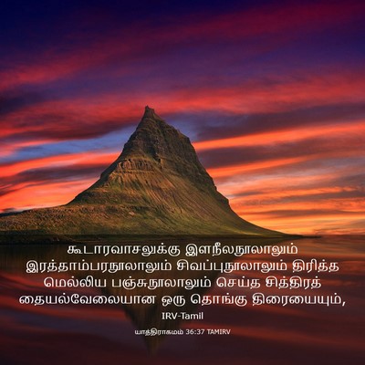 Picture 03 - யாத்திராகமம் 36:37 TAMIRV - கூடாரவாசலுக்கு - Bible Verse Picture