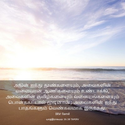 Picture 03 - யாத்திராகமம் 36:38 TAMIRV - அதின் ஐந்து - Bible Verse Picture