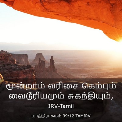 Picture 03 - யாத்திராகமம் 39:12 TAMIRV - மூன்றாம் வரிசை - Bible Verse Picture