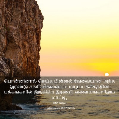 Picture 03 - யாத்திராகமம் 39:17 TAMIRV - பொன்னினால் செய்த - Bible Verse Picture