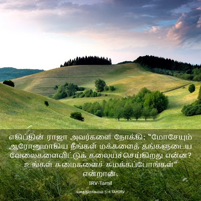 Picture 03 - யாத்திராகமம் 5:4 TAMIRV - எகிப்தின் ராஜா - Bible Verse Picture