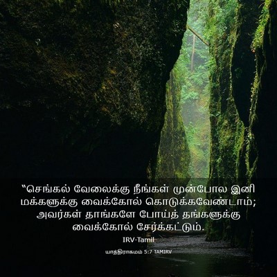 Picture 03 - யாத்திராகமம் 5:7 TAMIRV - “செங்கல் வேலைக்கு - Bible Verse Picture