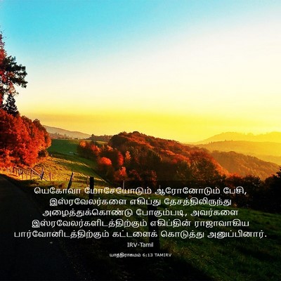 Picture 03 - யாத்திராகமம் 6:13 TAMIRV - யெகோவா மோசேயோடும் - Bible Verse Picture