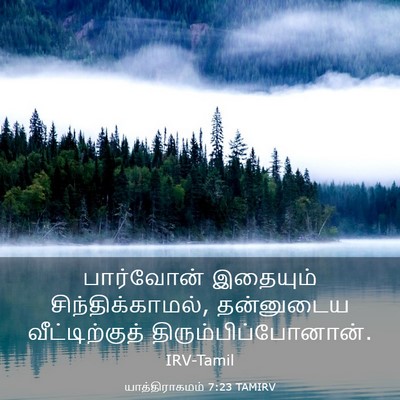 Picture 03 - யாத்திராகமம் 7:23 TAMIRV - பார்வோன் இதையும் - Bible Verse Picture