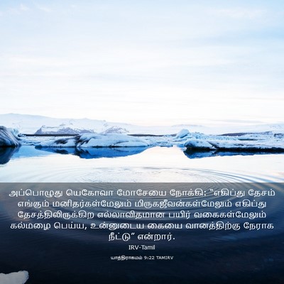 Picture 03 - யாத்திராகமம் 9:22 TAMIRV - அப்பொழுது யெகோவா - Bible Verse Picture