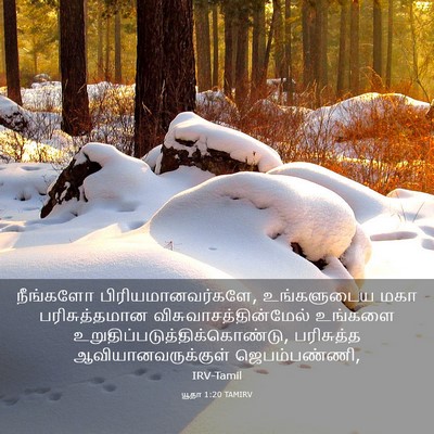 Picture 03 - யூதா 1:20 TAMIRV - நீங்களோ - Bible Verse Picture