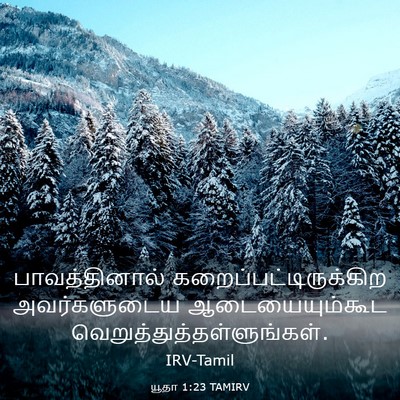 Picture 03 - யூதா 1:23 TAMIRV - பாவத்தினால் - Bible Verse Picture