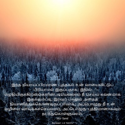 Picture 03 - யோசுவா 1:8 TAMIRV - இந்த - Bible Verse Picture