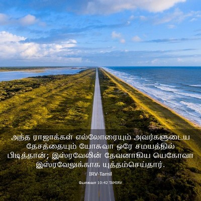 Picture 03 - யோசுவா 10:42 TAMIRV - அந்த ராஜாக்கள் - Bible Verse Picture
