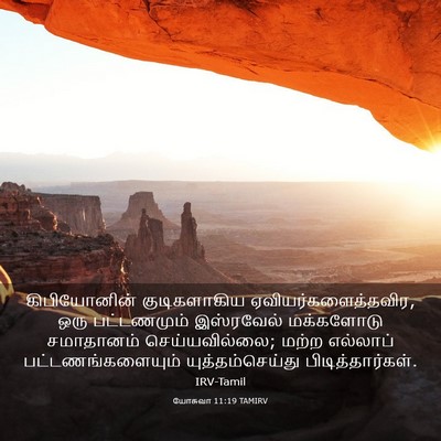 Picture 03 - யோசுவா 11:19 TAMIRV - கிபியோனின் - Bible Verse Picture
