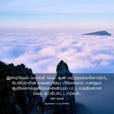 Picture 03 - யோசுவா 13:22 TAMIRV - இஸ்ரவேல் மக்கள் - Bible Verse Picture