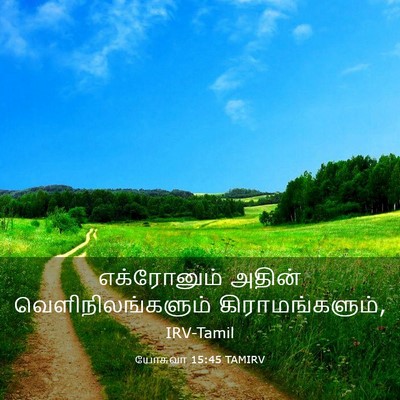 Picture 03 - யோசுவா 15:45 TAMIRV - எக்ரோனும் அதின் - Bible Verse Picture