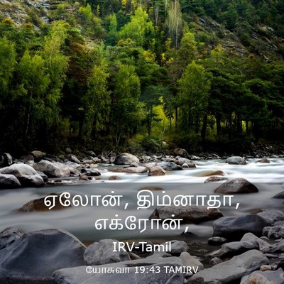 Picture 03 - யோசுவா 19:43 TAMIRV - ஏலோன், திம்னாதா, - Bible Verse Picture