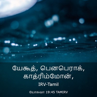 Picture 03 - யோசுவா 19:45 TAMIRV - யேகூத், பெனபெராக், - Bible Verse Picture