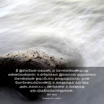 Picture 03 - யோசுவா 20:2 TAMIRV - நீ இஸ்ரவேல் - Bible Verse Picture