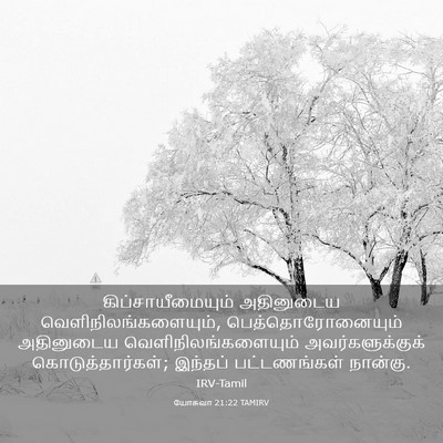 Picture 03 - யோசுவா 21:22 TAMIRV - கிப்சாயீமையும் - Bible Verse Picture