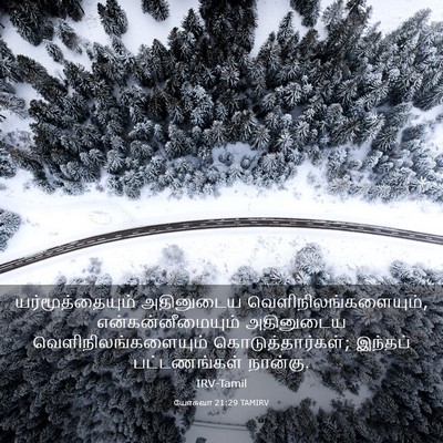 Picture 03 - யோசுவா 21:29 TAMIRV - யர்மூத்தையும் - Bible Verse Picture