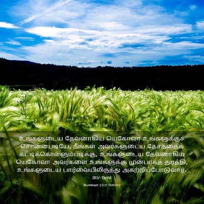 Picture 03 - யோசுவா 23:5 TAMIRV - உங்களுடைய - Bible Verse Picture