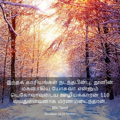 Picture 03 - யோசுவா 24:29 TAMIRV - இந்தக் காரியங்கள் - Bible Verse Picture