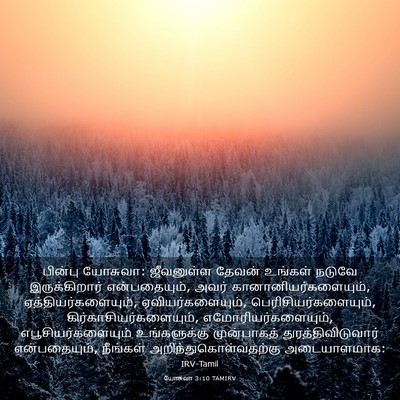 Picture 03 - யோசுவா 3:10 TAMIRV - பின்பு யோசுவா: - Bible Verse Picture