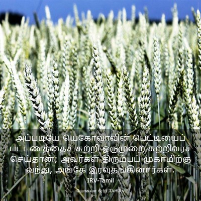 Picture 03 - யோசுவா 6:11 TAMIRV - அப்படியே - Bible Verse Picture