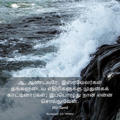Picture 03 - யோசுவா 7:8 TAMIRV - ஆ, ஆண்டவரே, - Bible Verse Picture