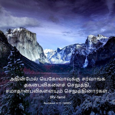 Picture 03 - யோசுவா 8:31 TAMIRV - அதின்மேல் - Bible Verse Picture
