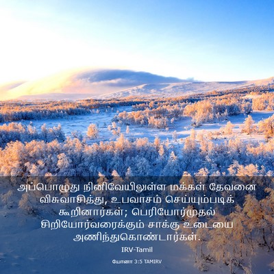 Picture 03 - யோனா 3:5 TAMIRV - அப்பொழுது - Bible Verse Picture