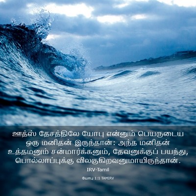 Picture 03 - யோபு 1:1 TAMIRV - ஊத்ஸ் தேசத்திலே - Bible Verse Picture