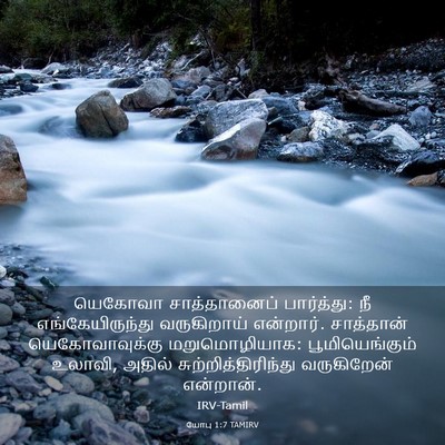 Picture 03 - யோபு 1:7 TAMIRV - யெகோவா சாத்தானைப் - Bible Verse Picture