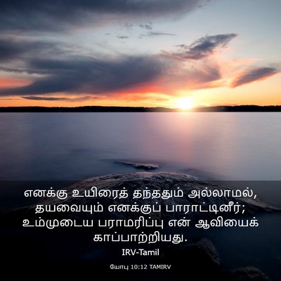 Picture 03 - யோபு 10:12 TAMIRV - எனக்கு உயிரைத் - Bible Verse Picture