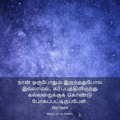 Picture 03 - யோபு 10:19 TAMIRV - நான் ஒருபோதும் - Bible Verse Picture