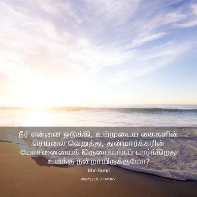 Picture 03 - யோபு 10:3 TAMIRV - நீர் என்னை - Bible Verse Picture